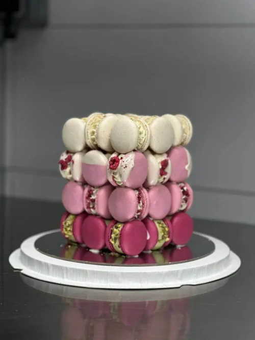 Large Cube Cake Macarons  36 macarons